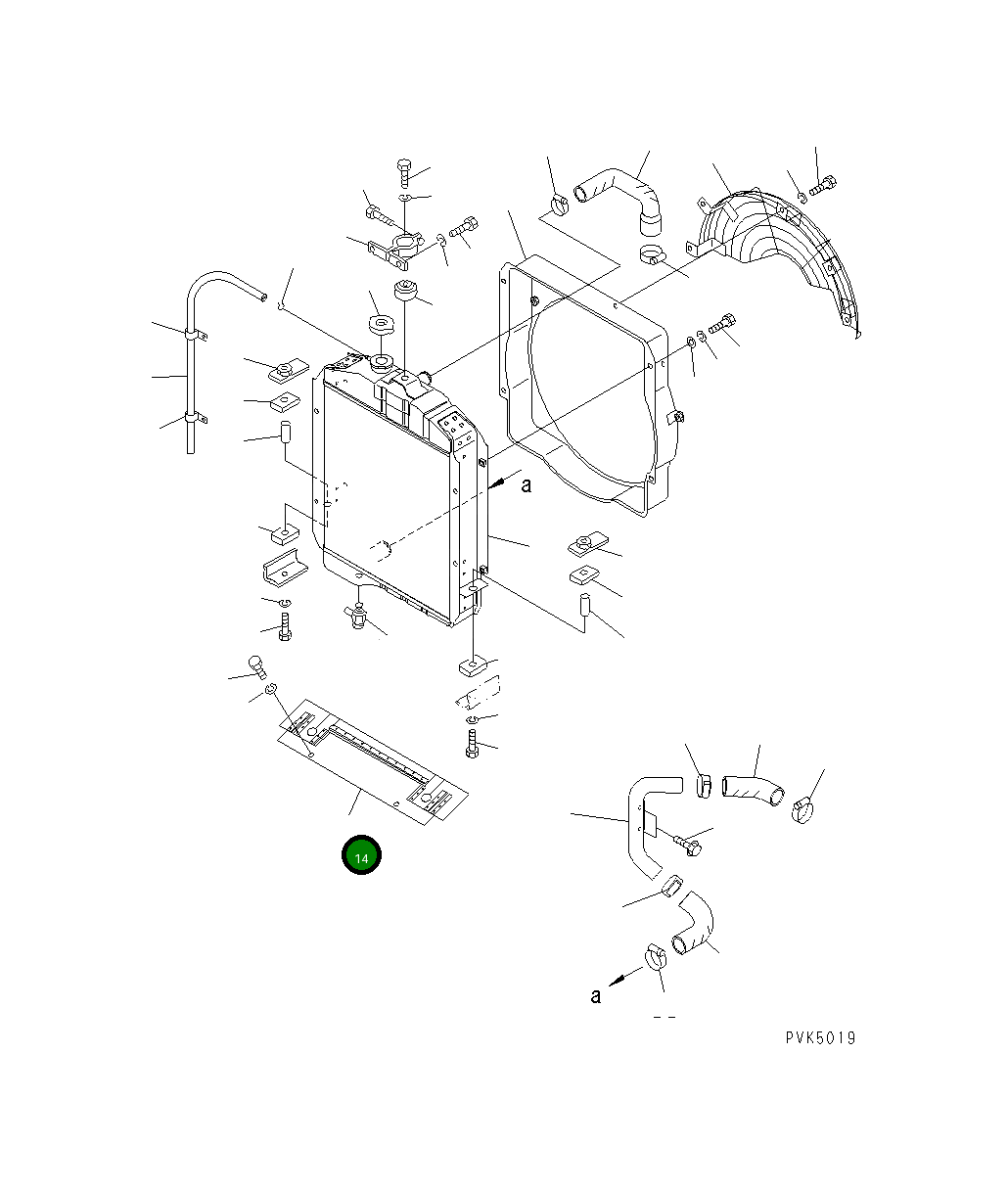 Дефлектор (D21) 104-03-41180 Komatsu