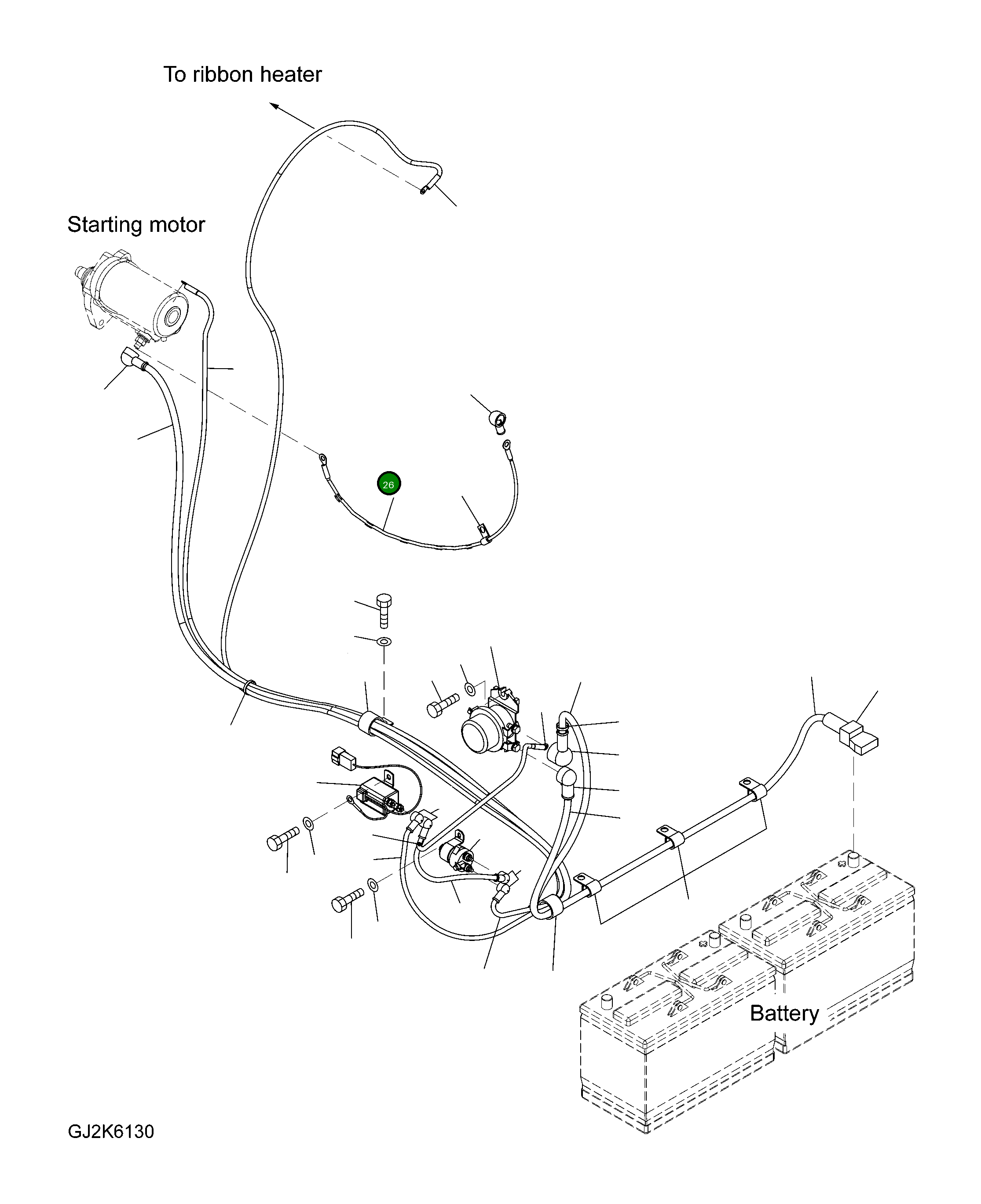 Кабель 20Y-06-41350 Komatsu