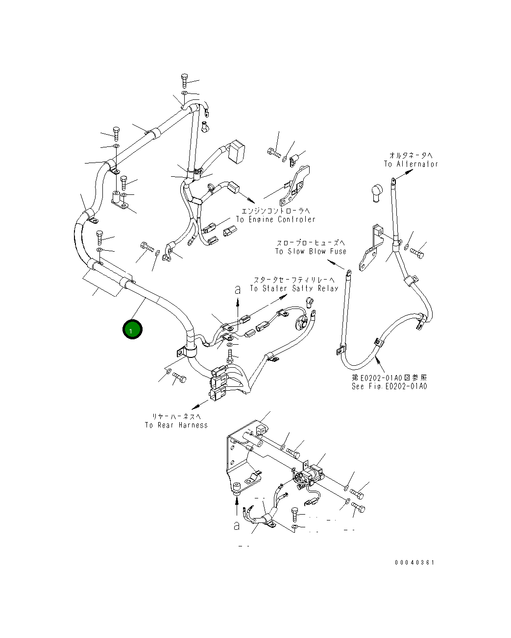 Жгут проводов 423-06-42230 Komatsu