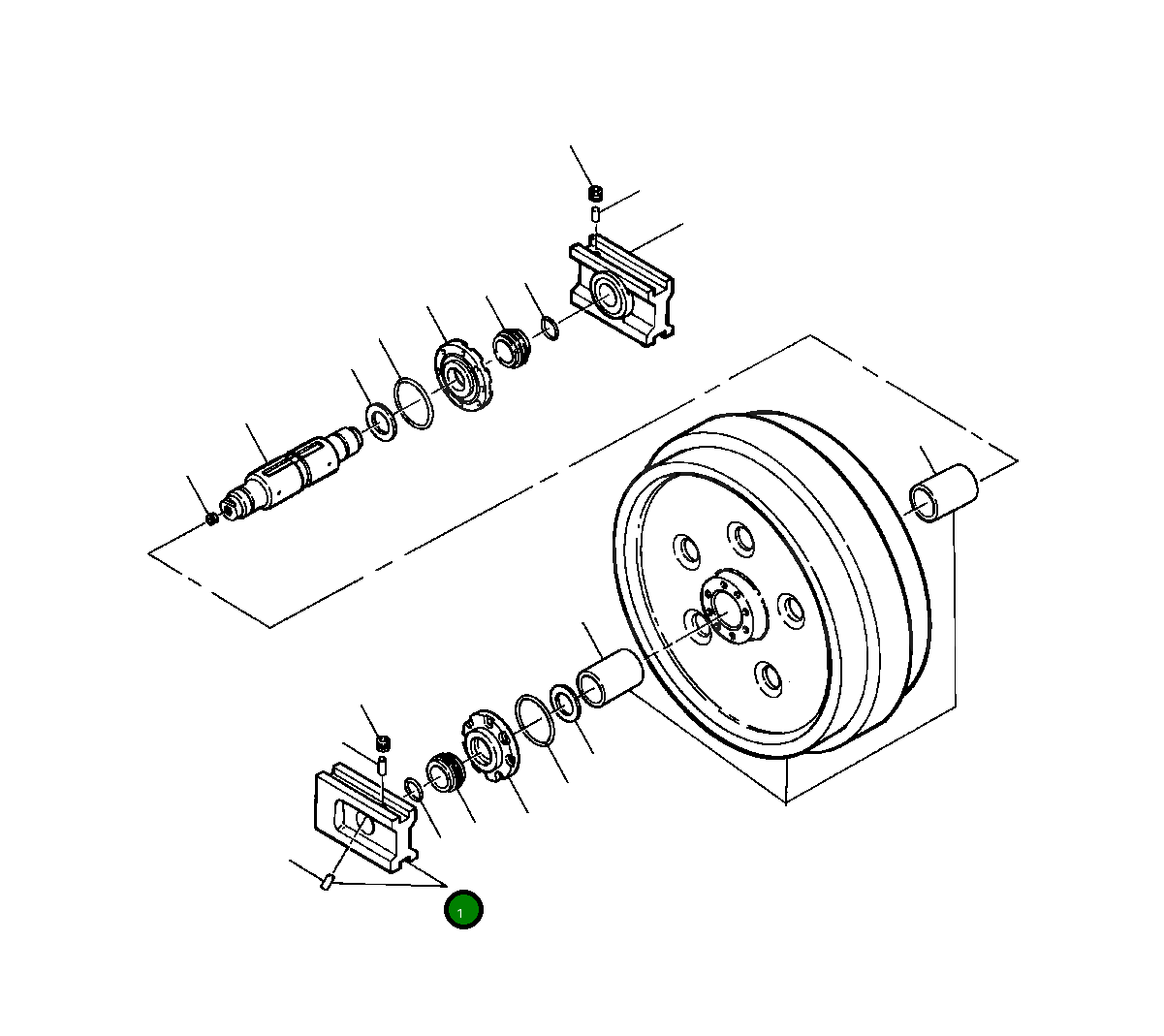 Блок в сборе, направляющий 729 342 C91 Komatsu