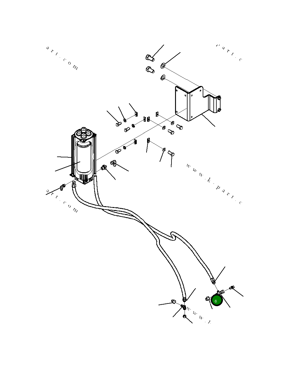 Гидравлический шланг 20Y-969-B570 Komatsu