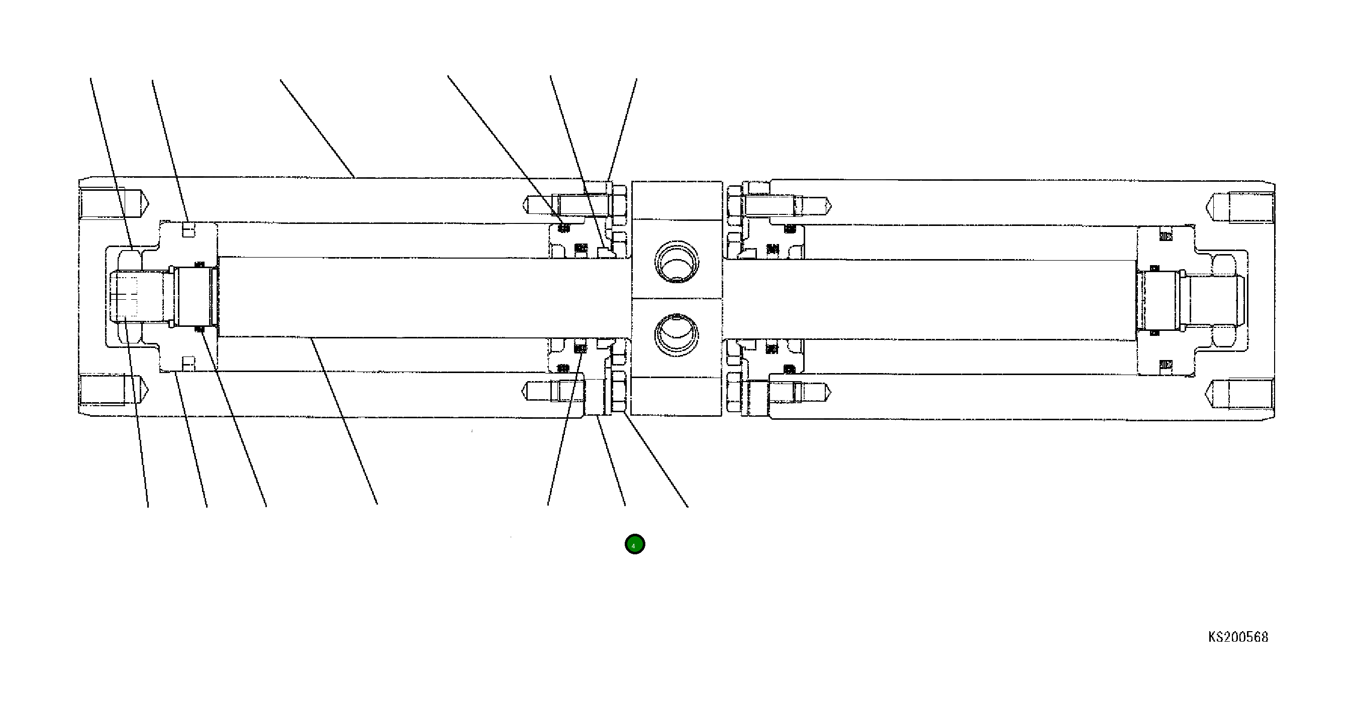 Головка блока цилиндров 208-63-KA130 Komatsu