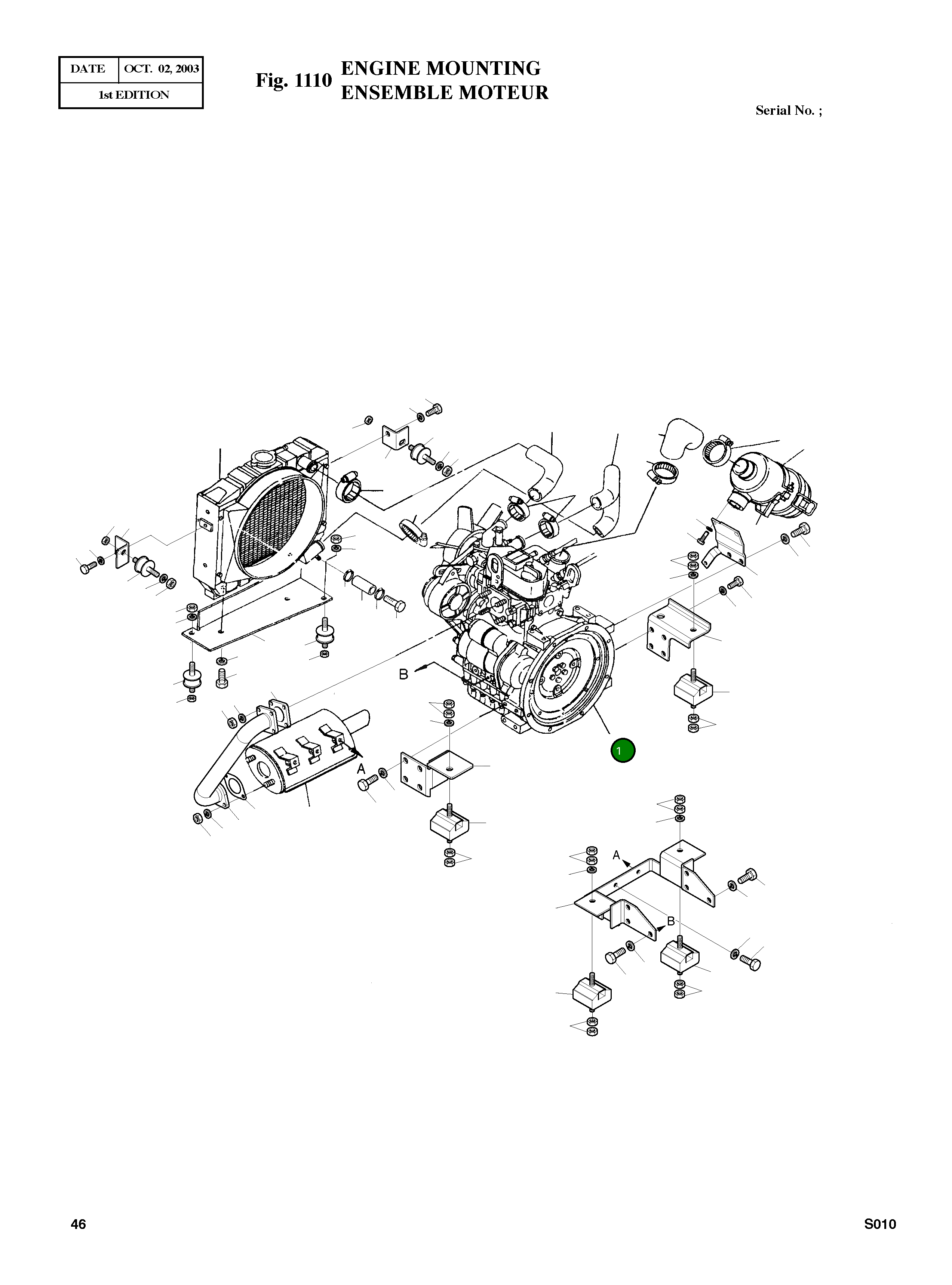 Двигатель 2201-9062 Komatsu
