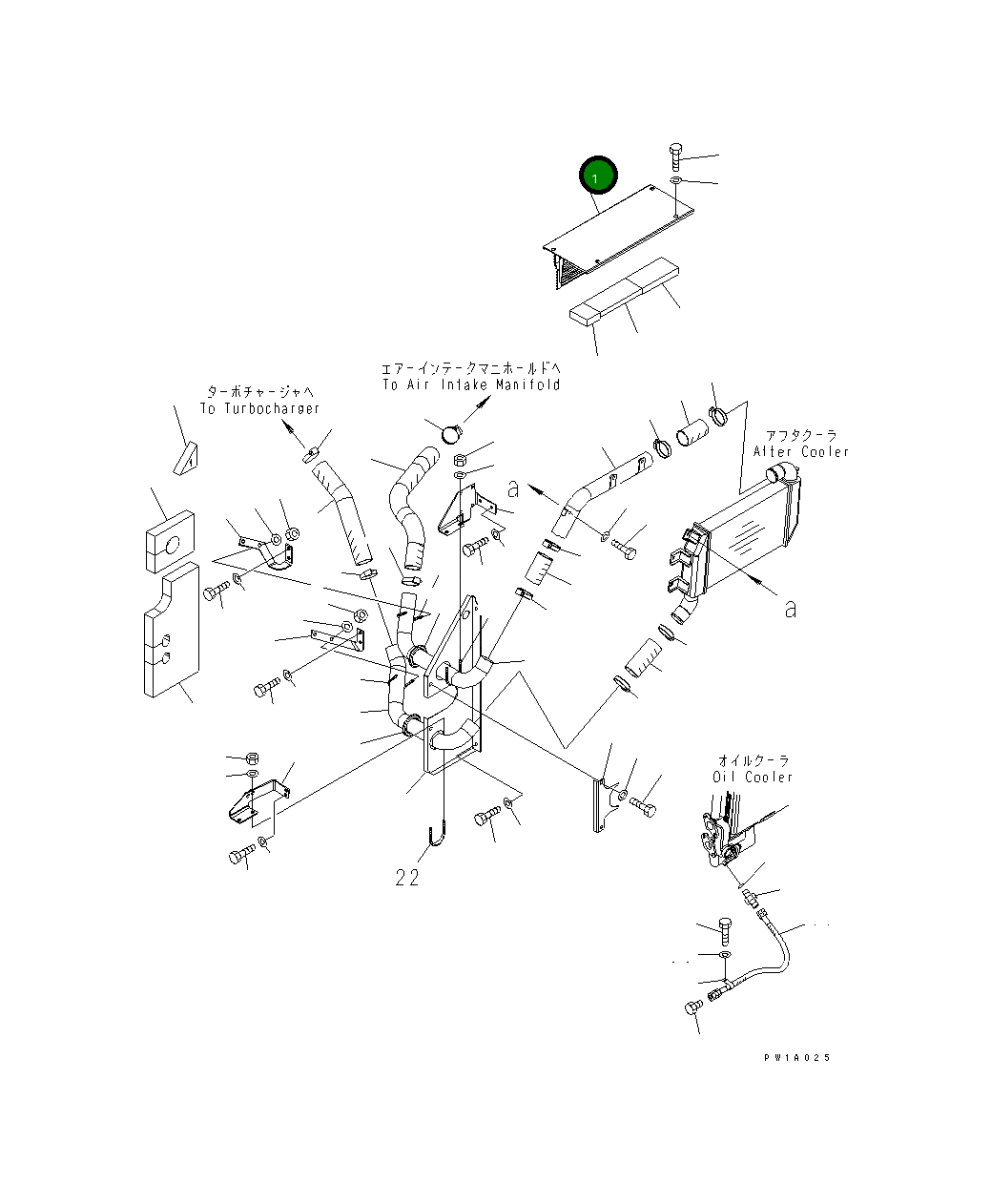 Защитный кожух 22U-03-21510 Komatsu