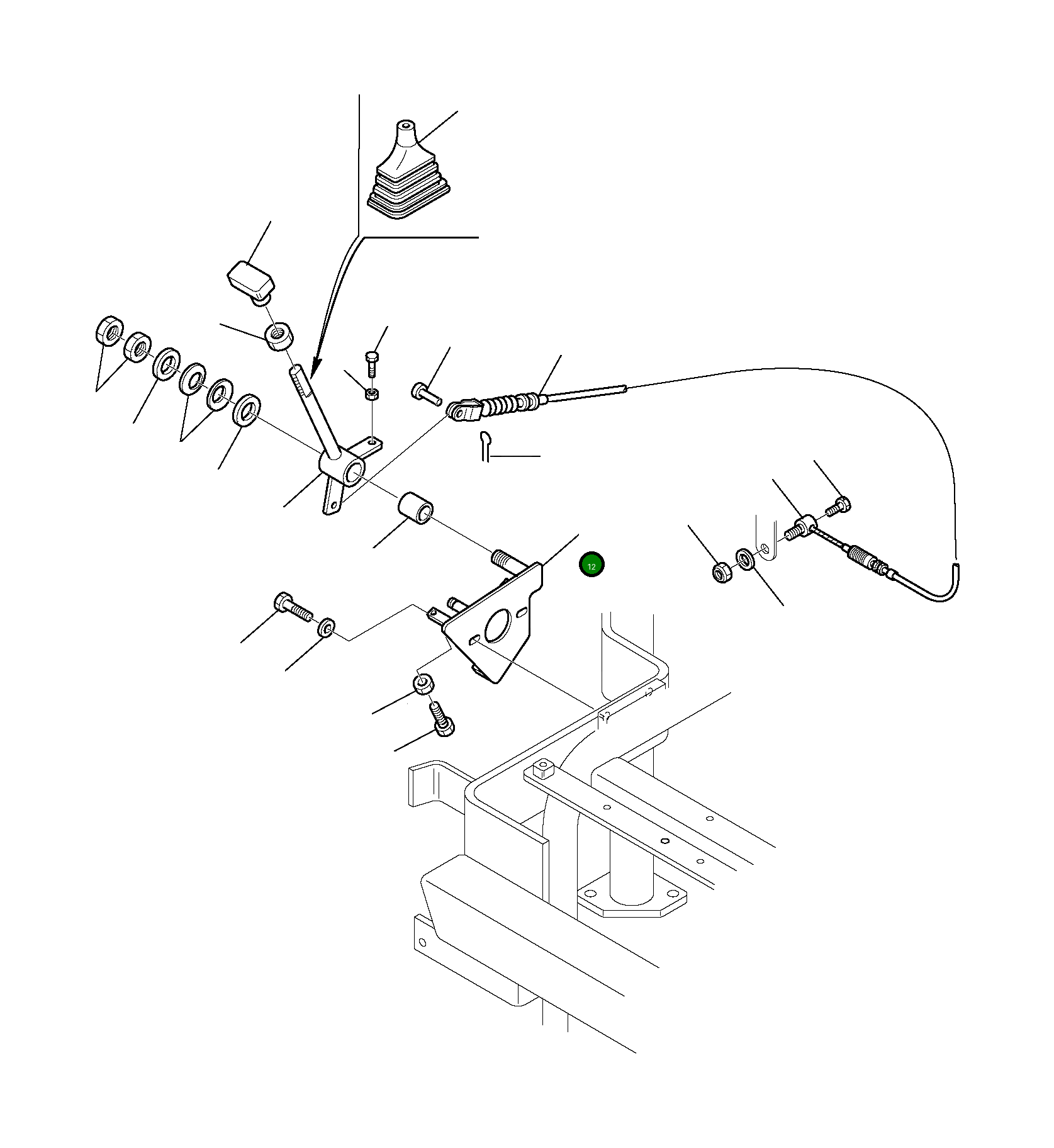 Кабель 3F0534058 Komatsu