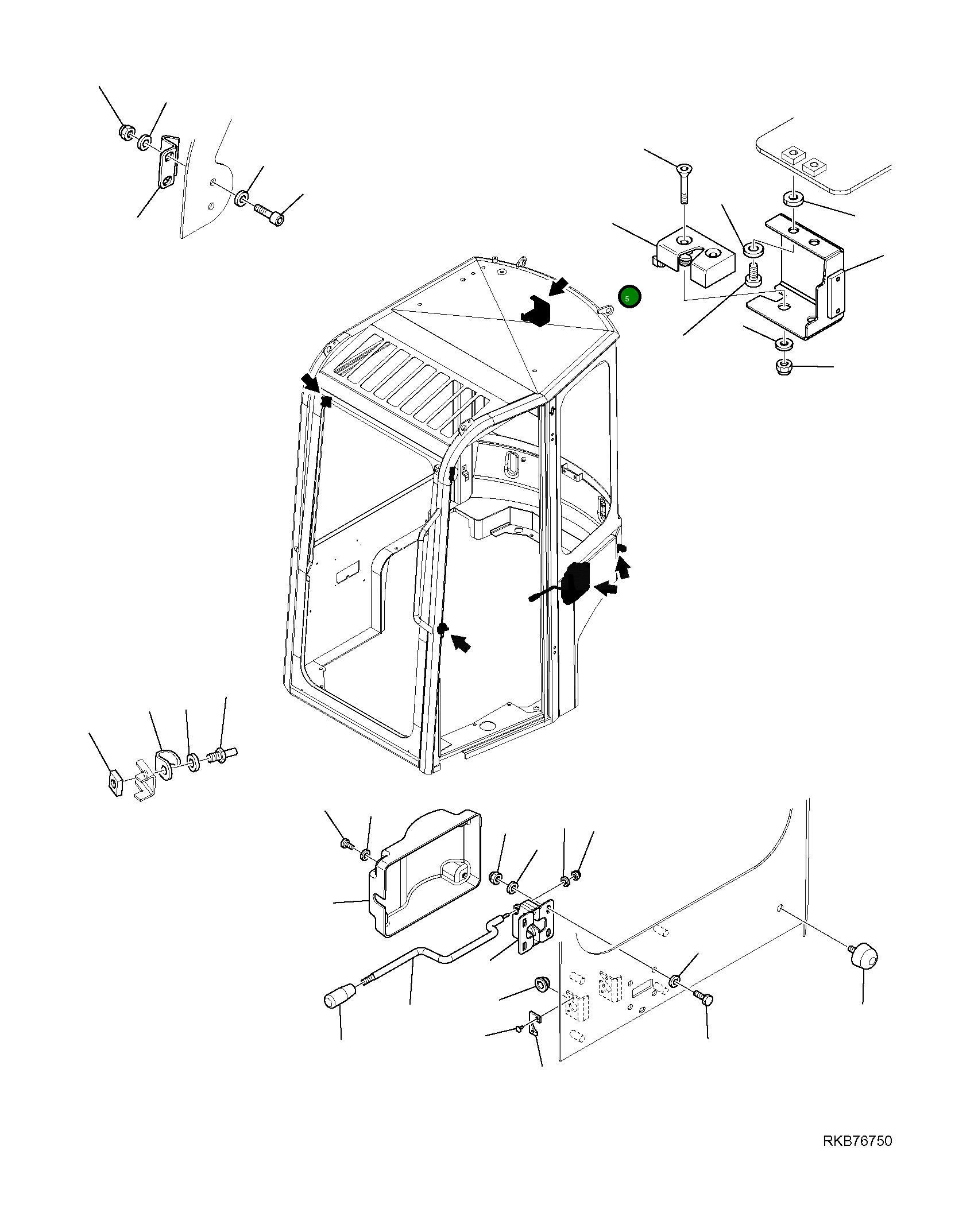 Замок 2A1-54-14810 Komatsu