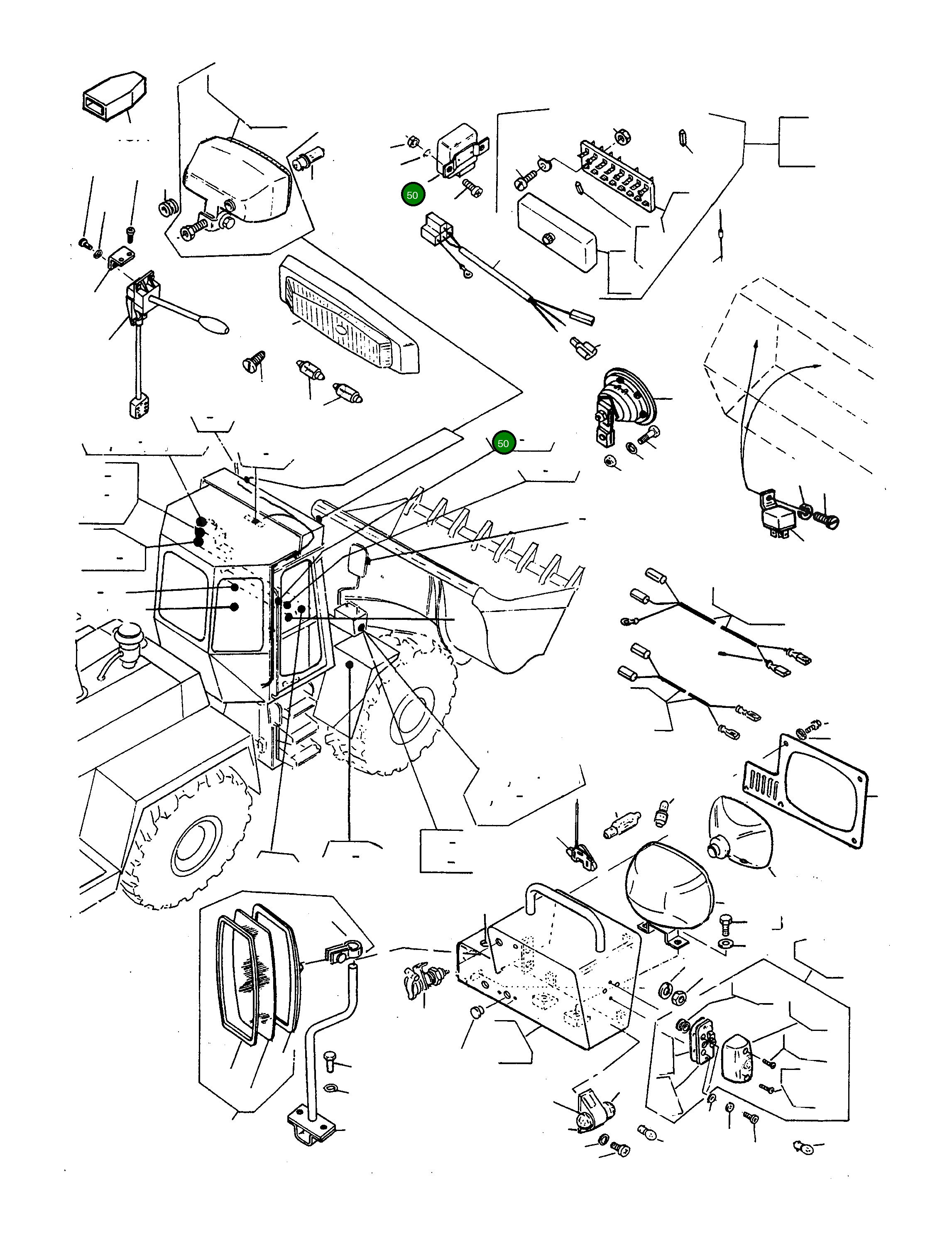 Блок управления указателями поворота 2937735M91 Komatsu