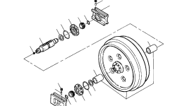 Блок в сборе, направляющий 729 342 C91 Komatsu