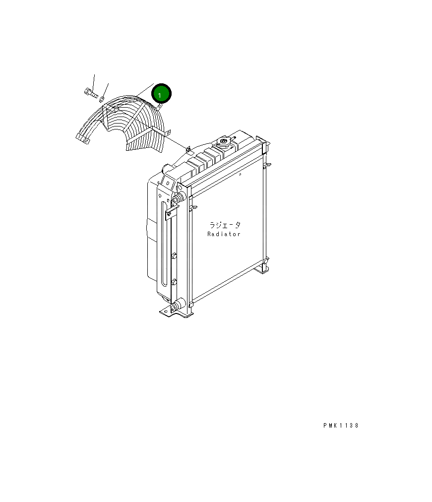 Защитный кожух 201-03-72160 Komatsu