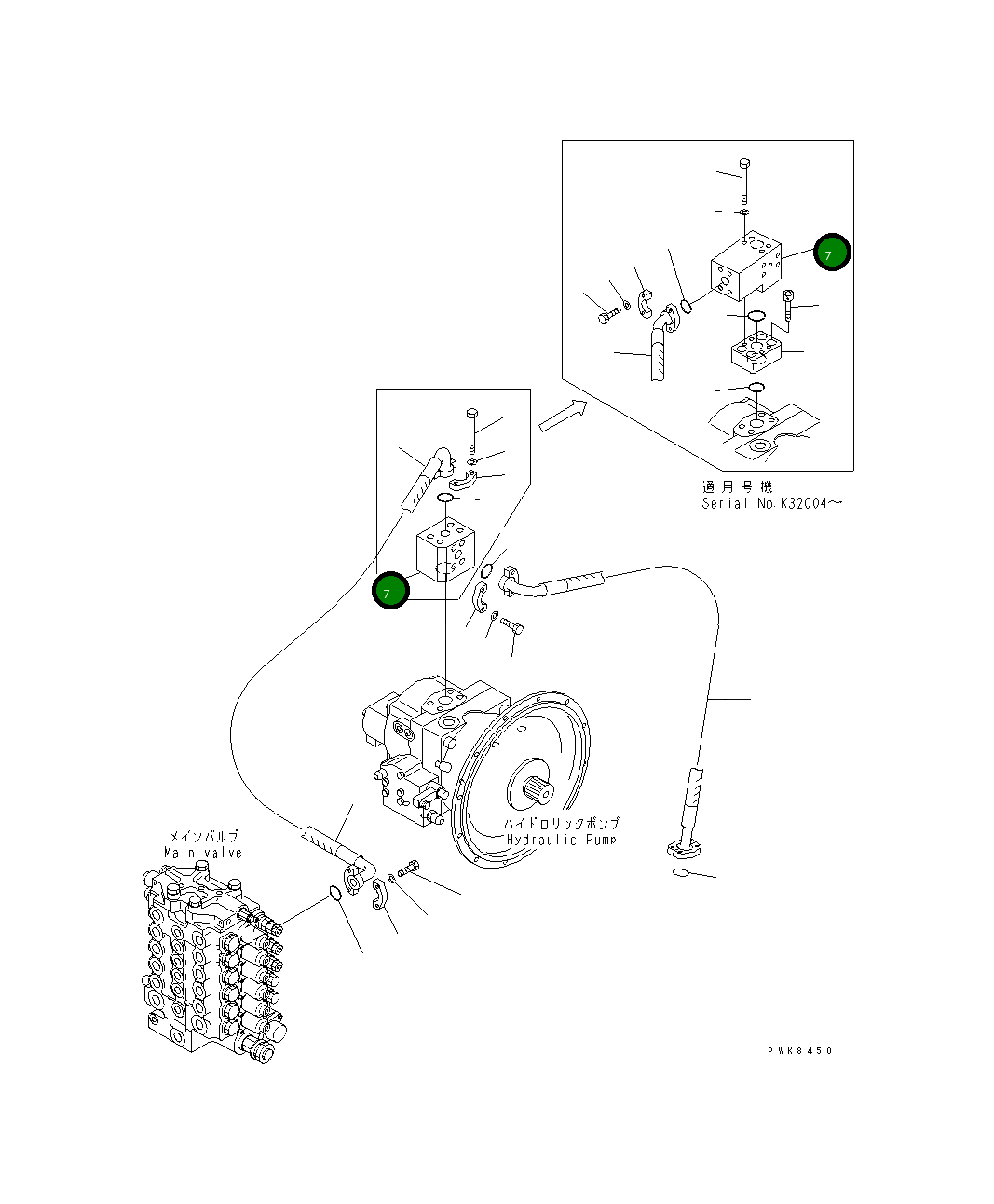 Блок 21P-62-K3710 Komatsu