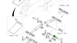 Балка стабилизатора 2626-1058 Komatsu