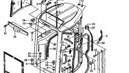 Кабина YM17217568402K Komatsu