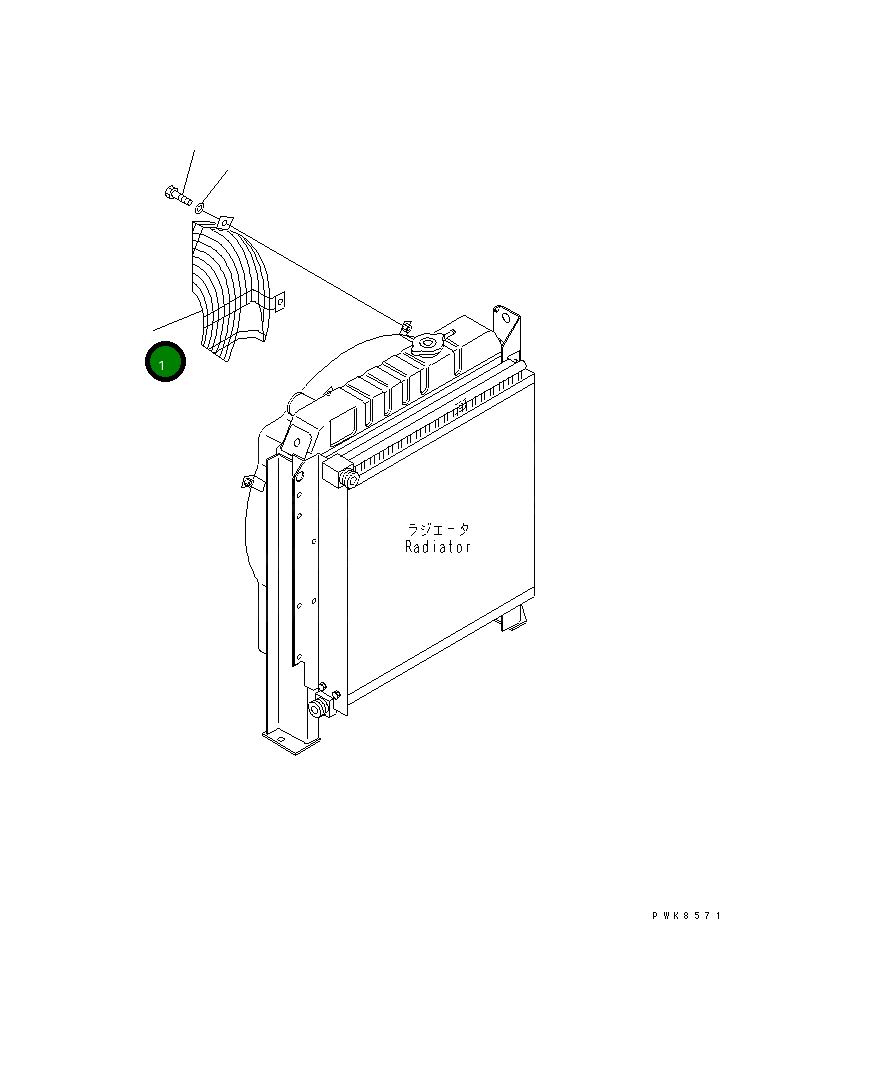 Защитный кожух 21W-03-38211 Komatsu