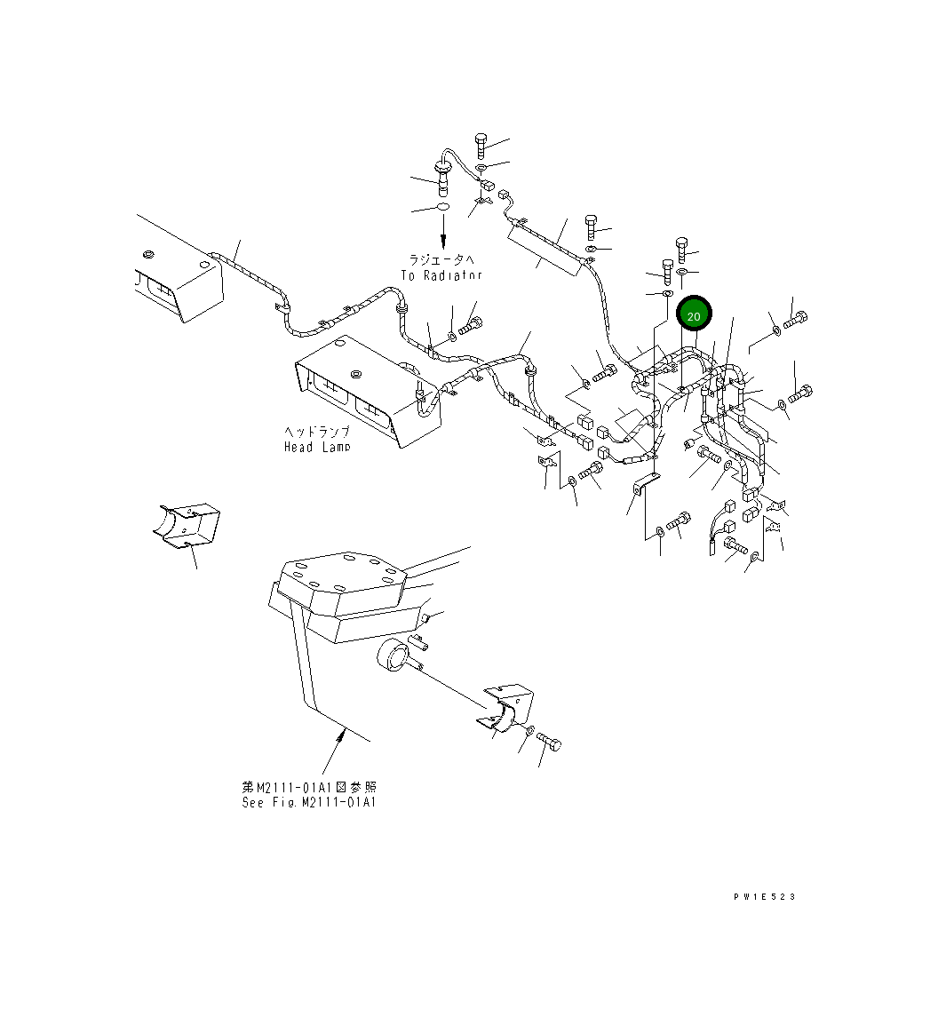 Жгут проводов 19M-06-37130 Komatsu