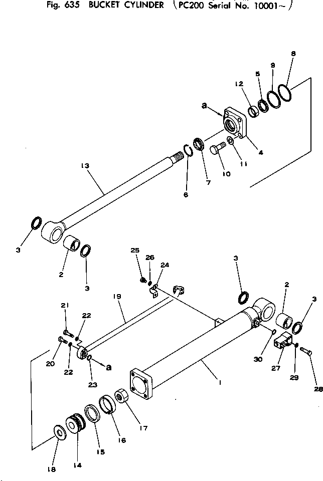Цилиндр 205-63-75141 Komatsu