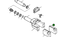 Блок направляющий переднего ленивца, левый – внутренний 655 804 C1 Komatsu