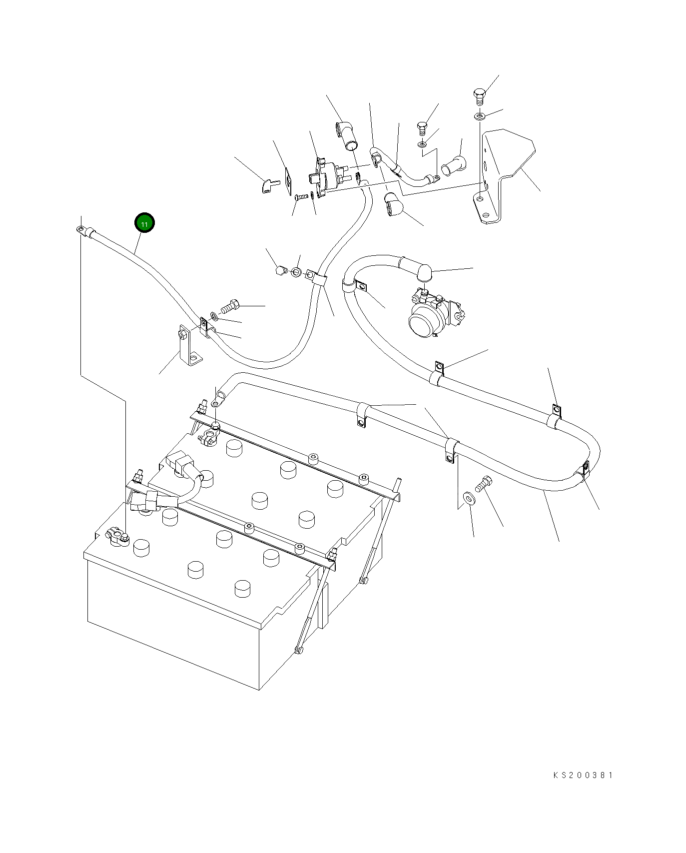 Кабель 08028-EE125 Komatsu