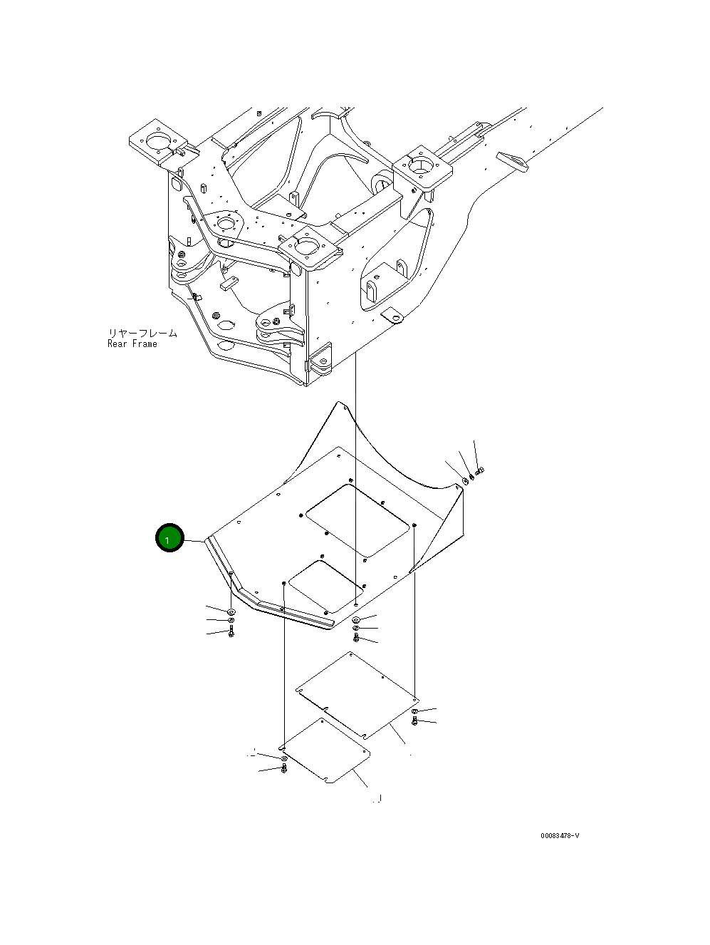 Защитный кожух 423-Z90-4410 Komatsu