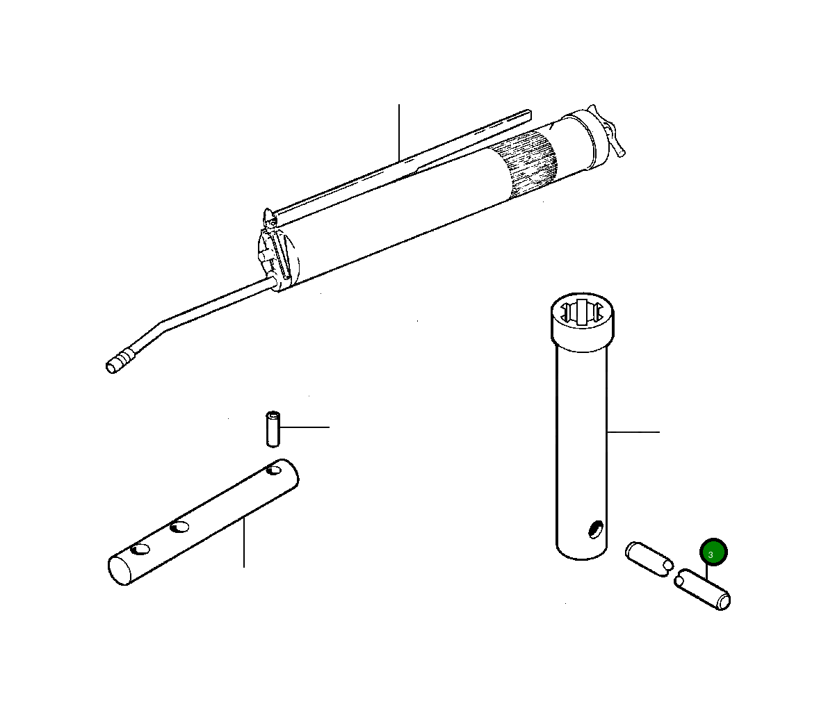 Баллонный ключ 69 014 Komatsu