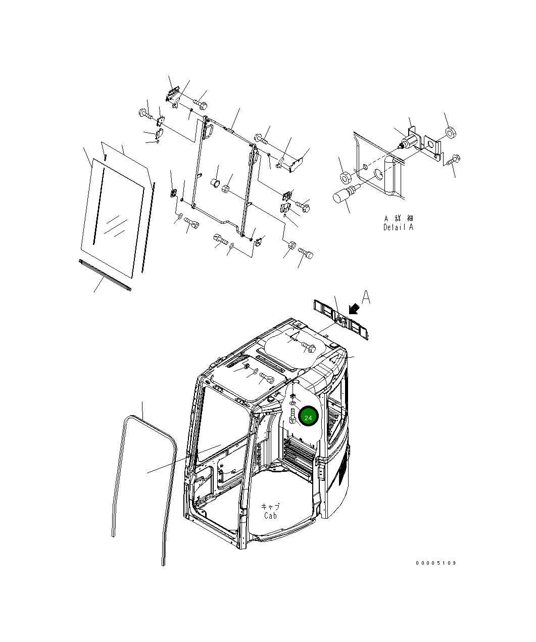 Блок 22B-54-15672 Komatsu