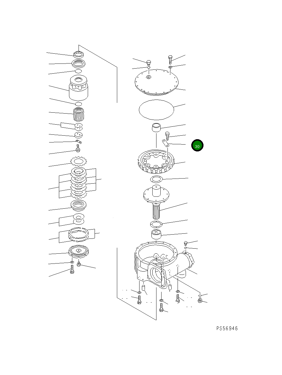 Замок 235-70-15170 Komatsu