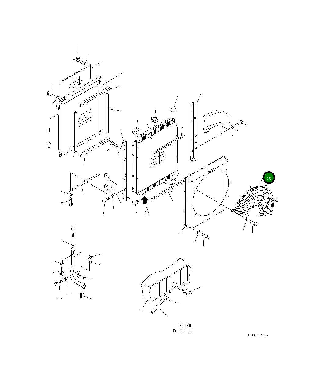 Защитный кожух 208-03-61710 Komatsu