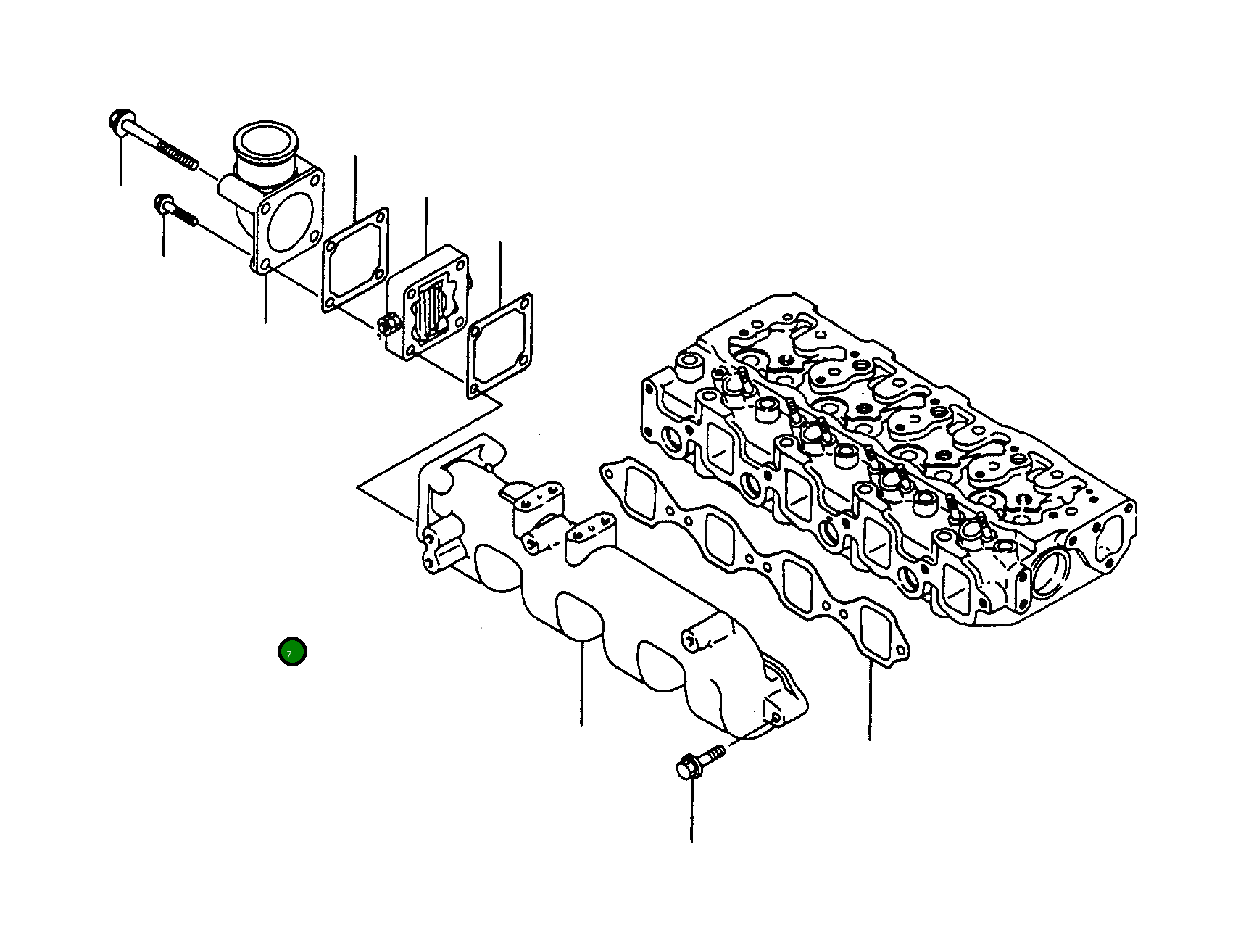 Изгиб YMR000468 Komatsu