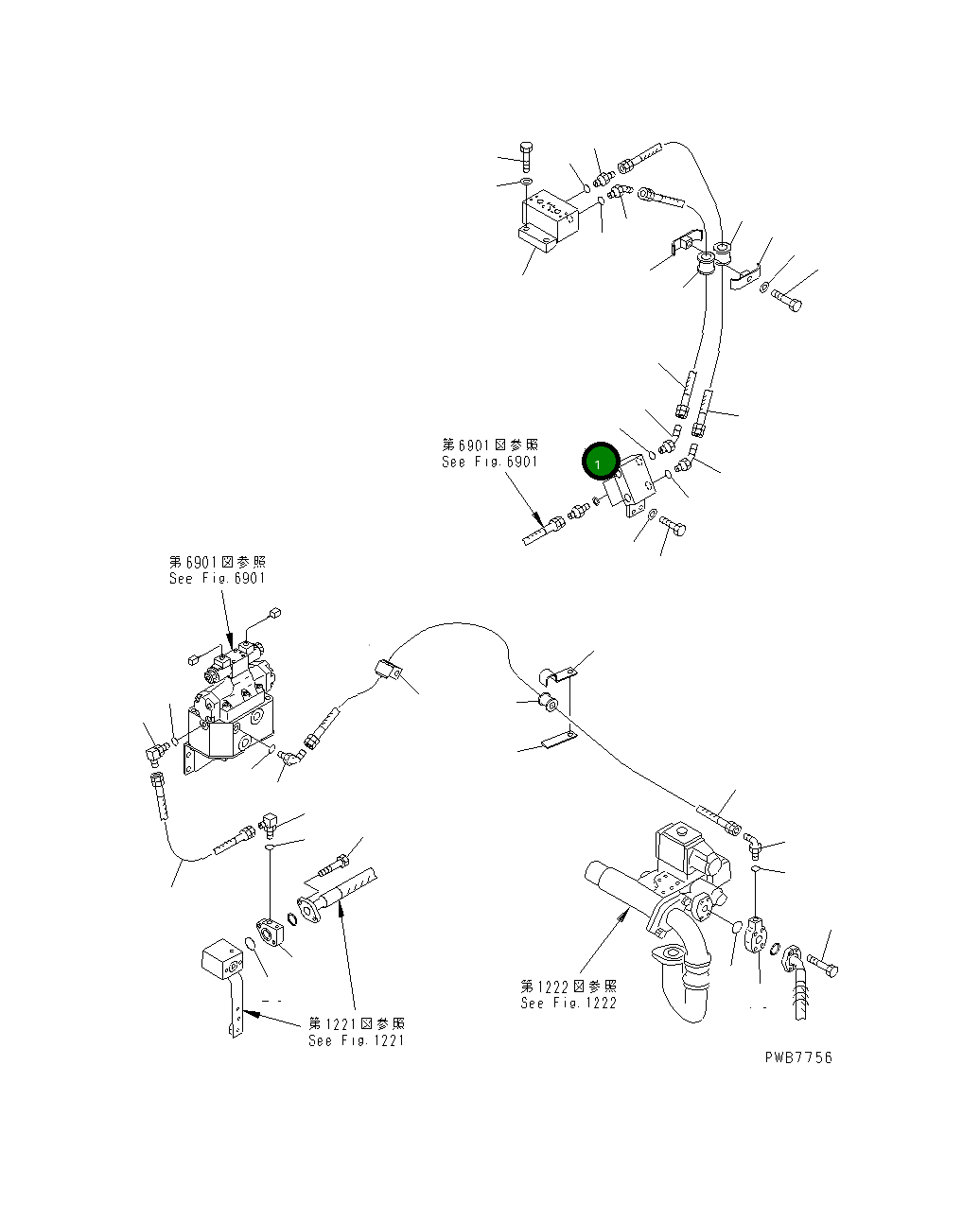 Блок 198-78-23380 Komatsu