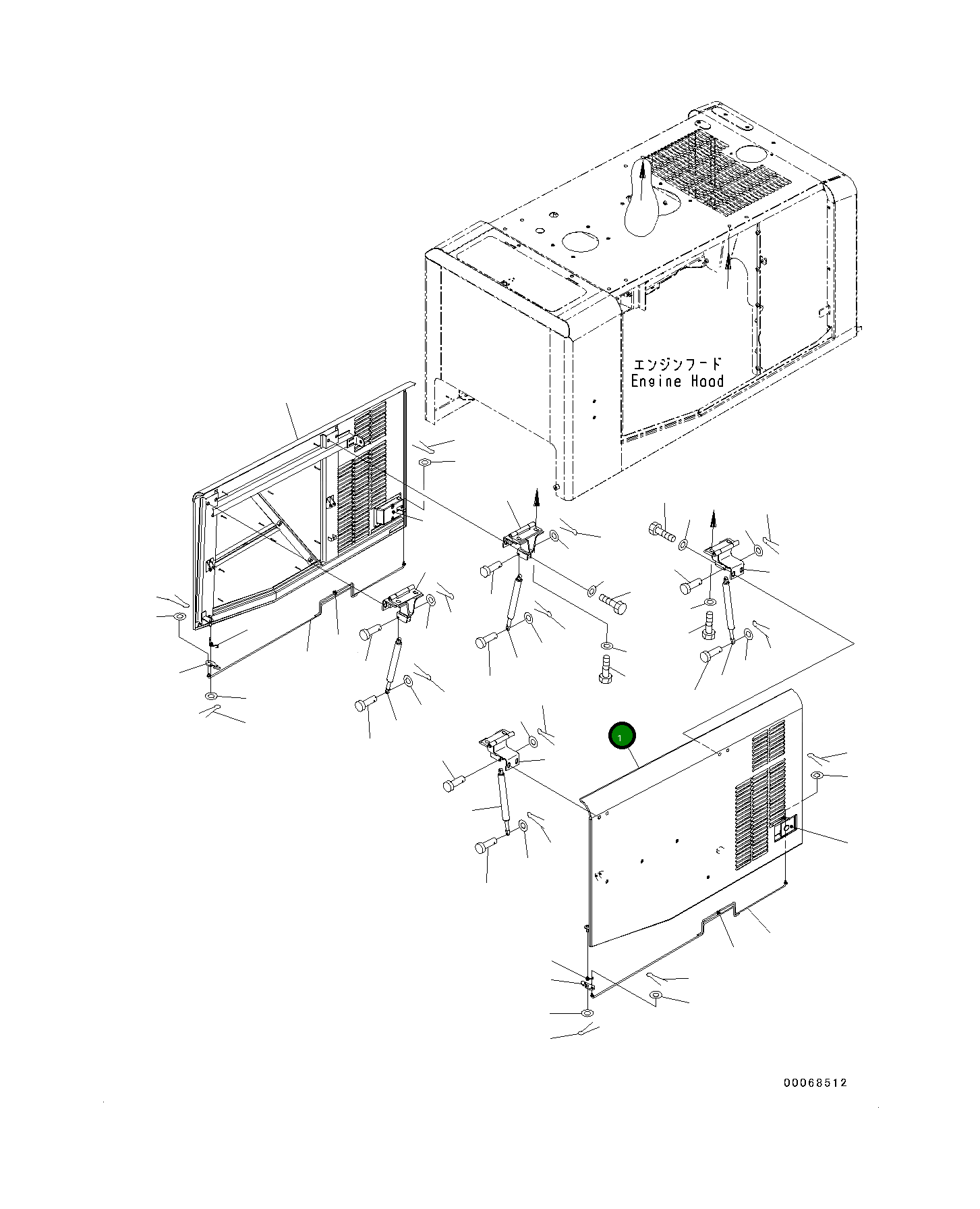 Дверь 419-54-48122 Komatsu