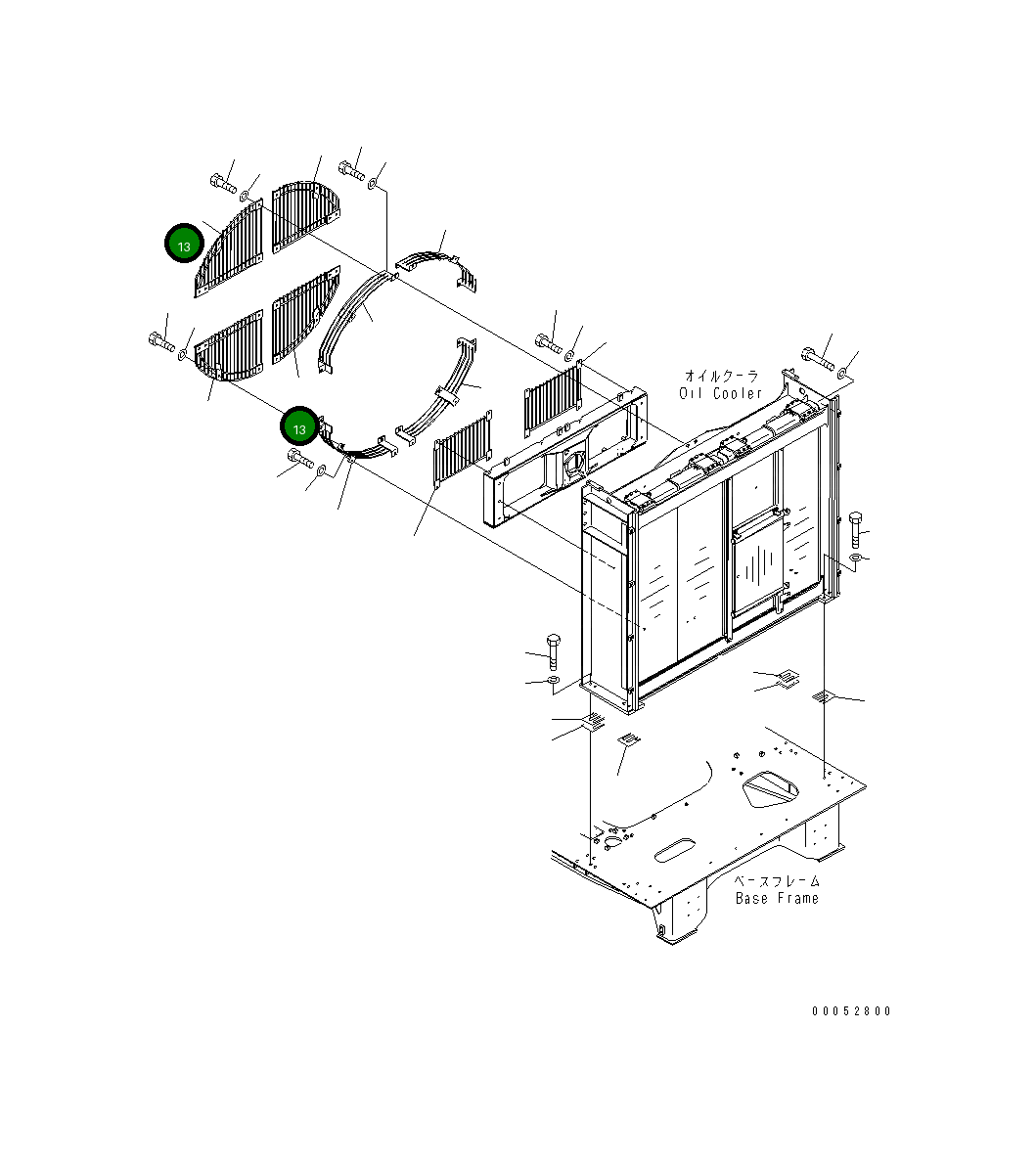 Защитный кожух 21T-03-31683 Komatsu