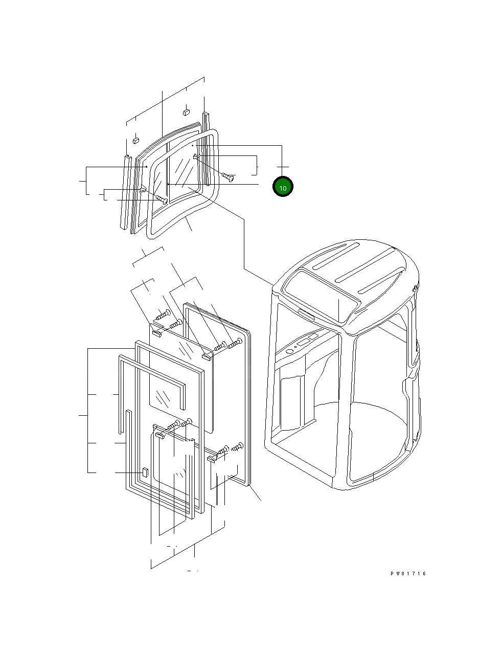Замок YM172176-66610 Komatsu