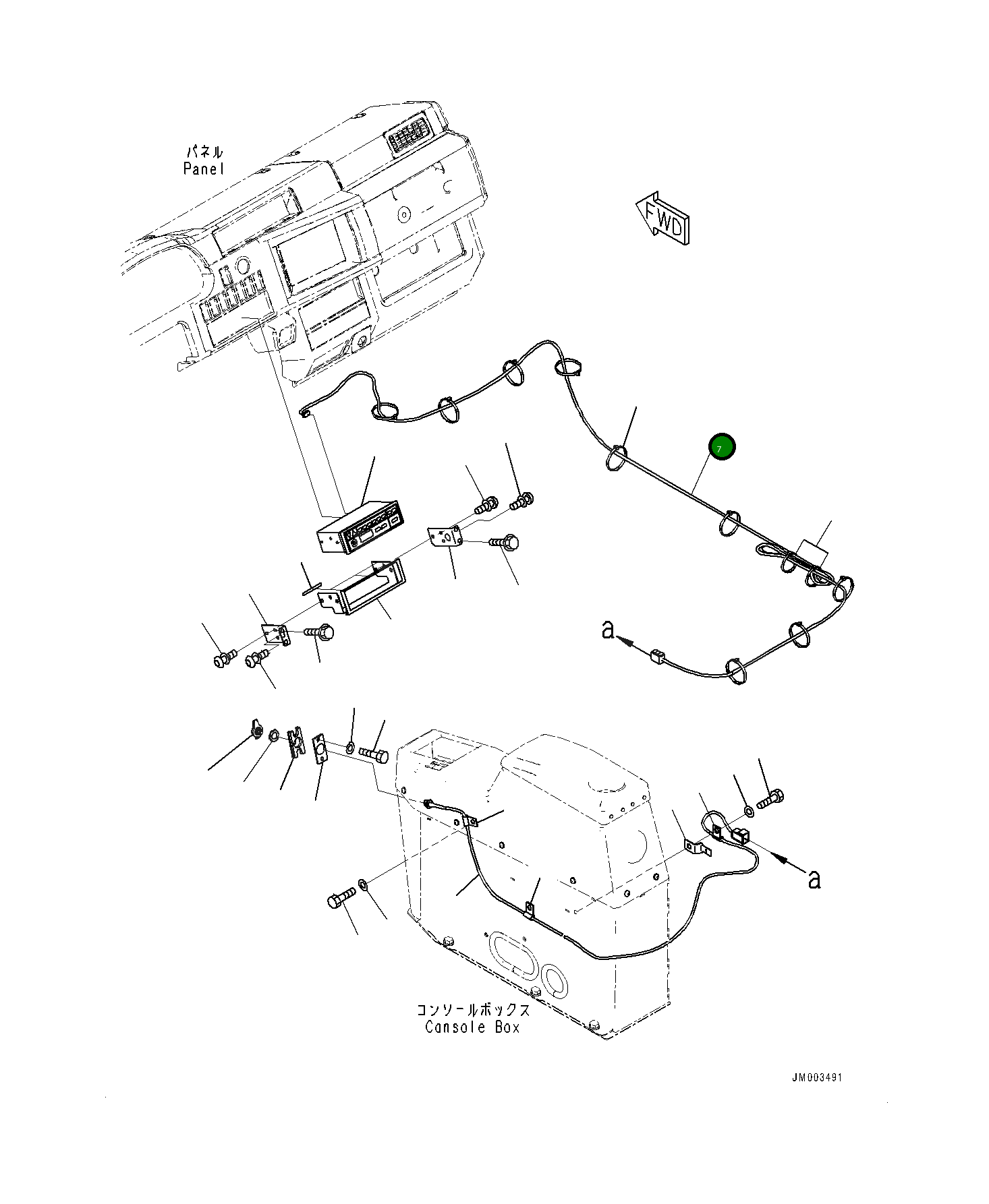 Кабель 56B-06-37150 Komatsu