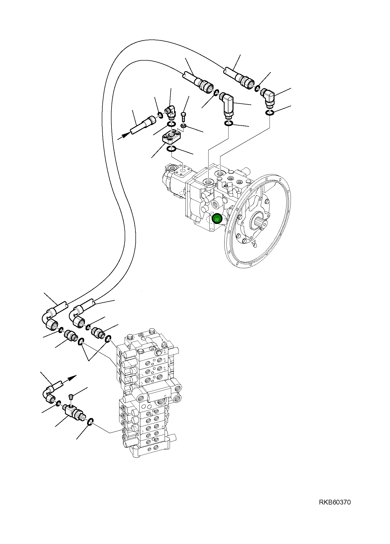 Блок 21W-62-R3160 Komatsu