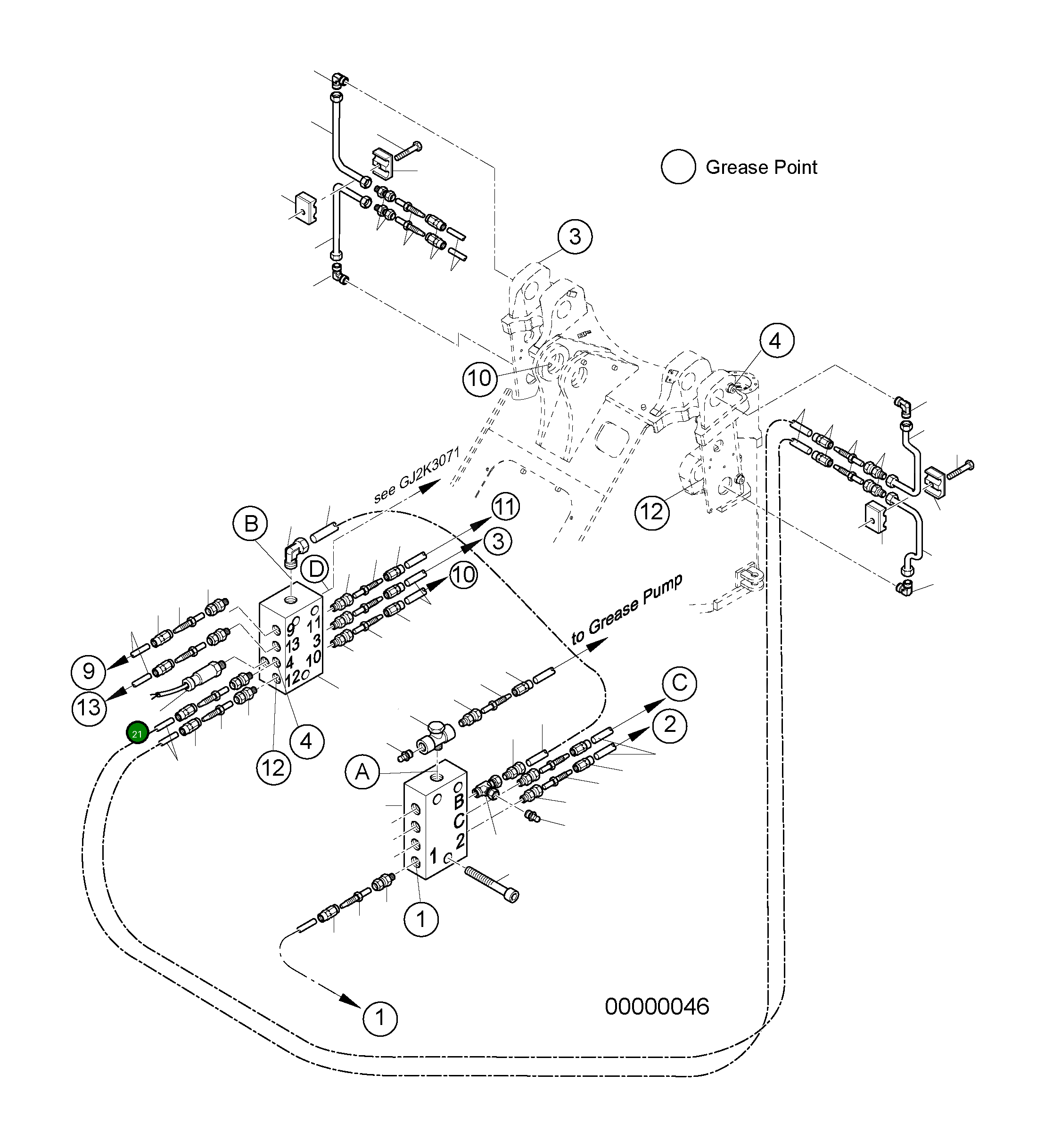 Кабель 421-09-H3840 Komatsu
