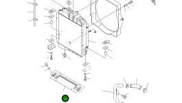 Дефлектор (D21) 104-03-41180 Komatsu
