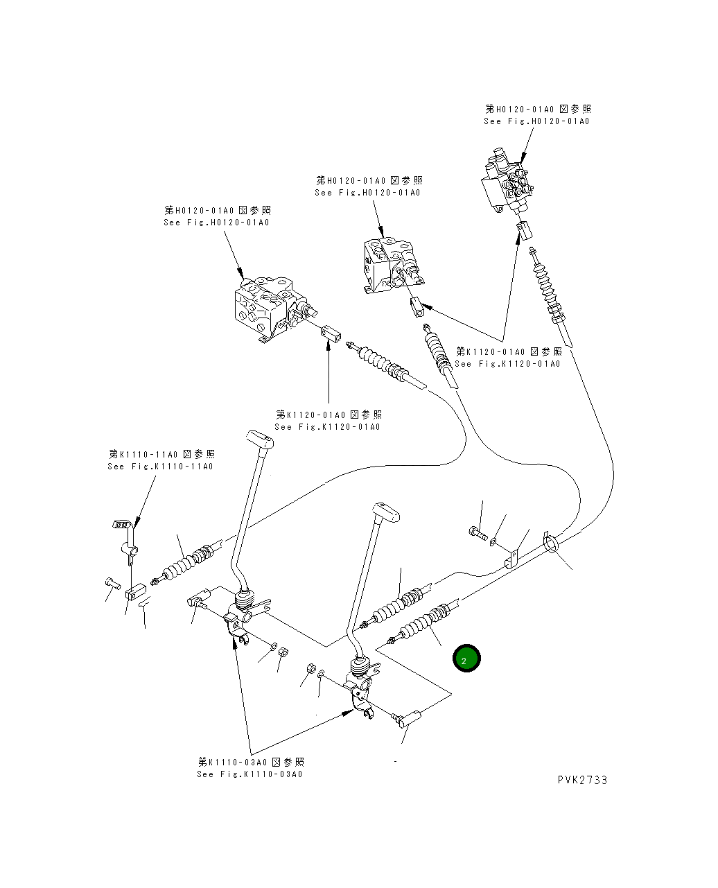 Кабель 10S-43-21150 Komatsu