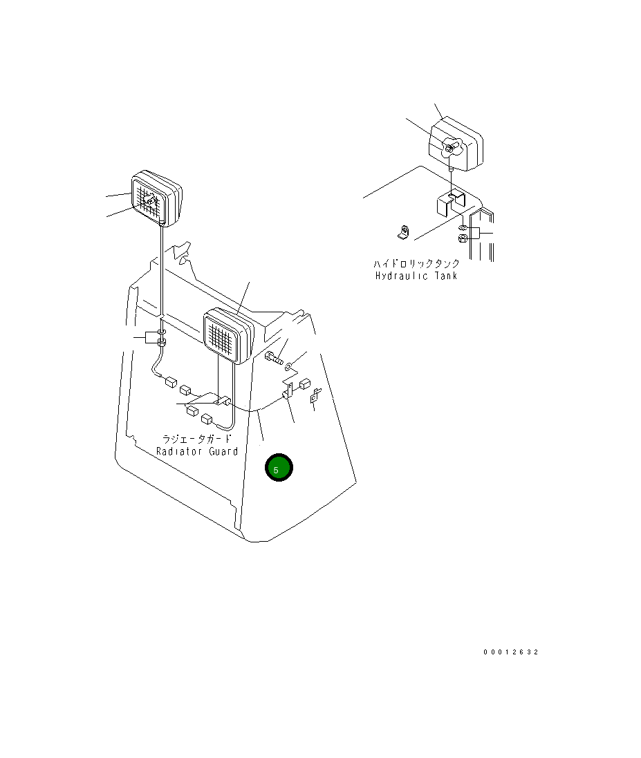 Жгут проводов 104-06-51652 Komatsu