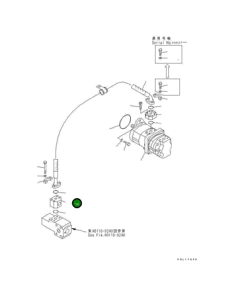 Блок 21M-62-16880 Komatsu