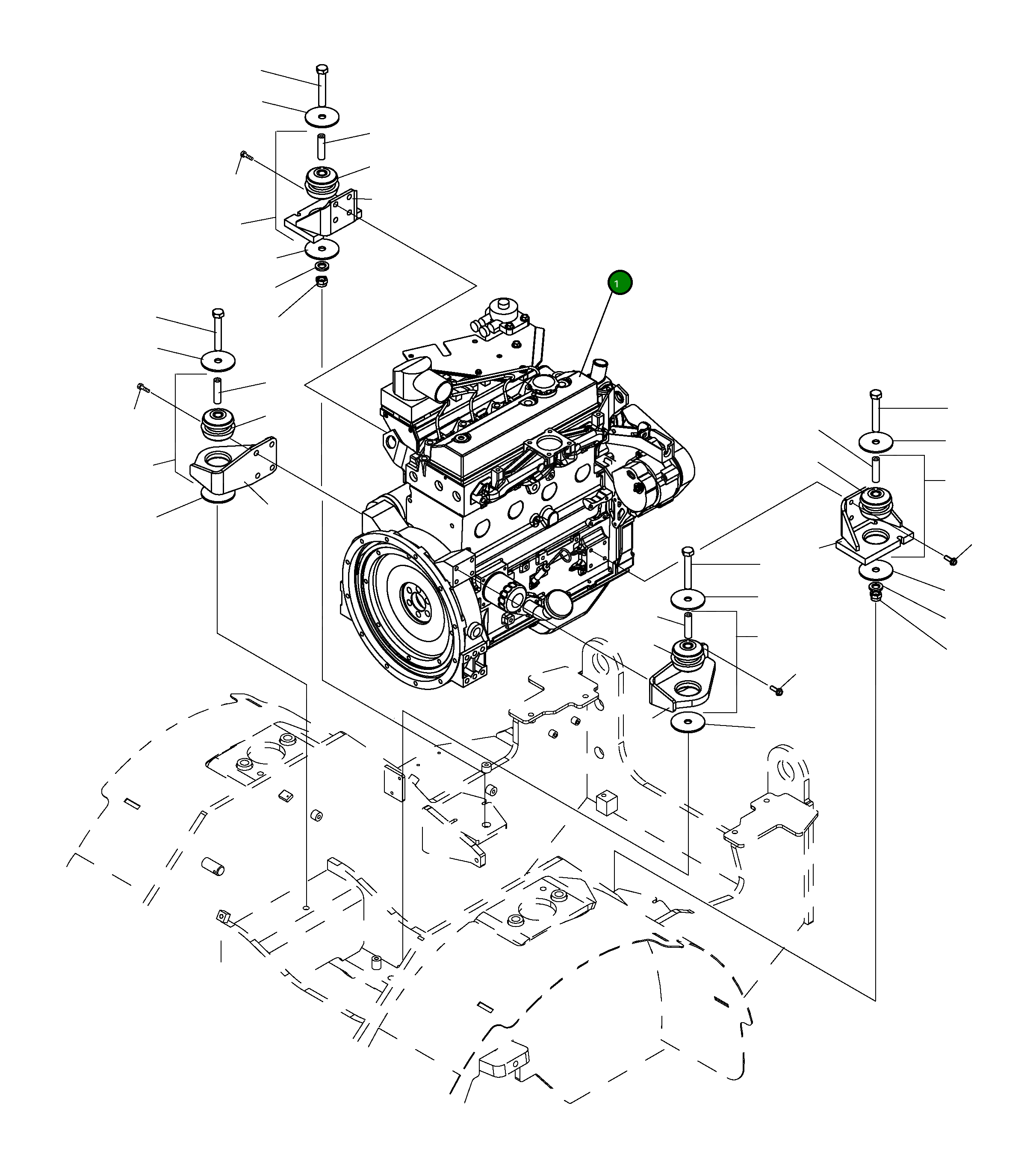 Двигатель 42U-01-22000 Komatsu
