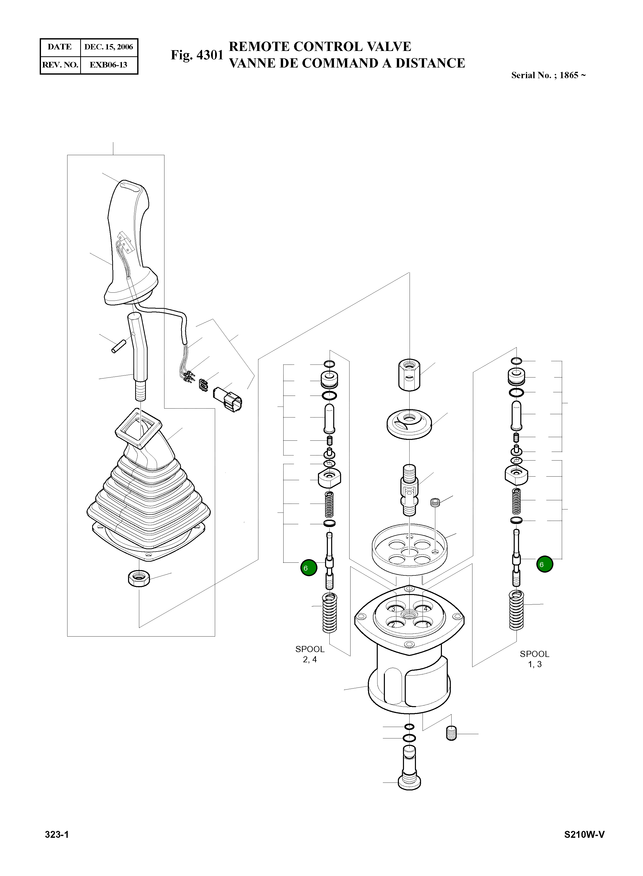 Золотник 1.424-00015 Komatsu