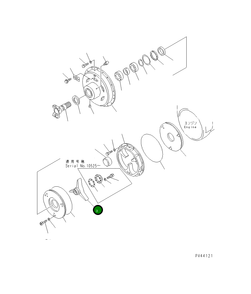 Внутренний корпус, в сборе 427-12-11214 Komatsu