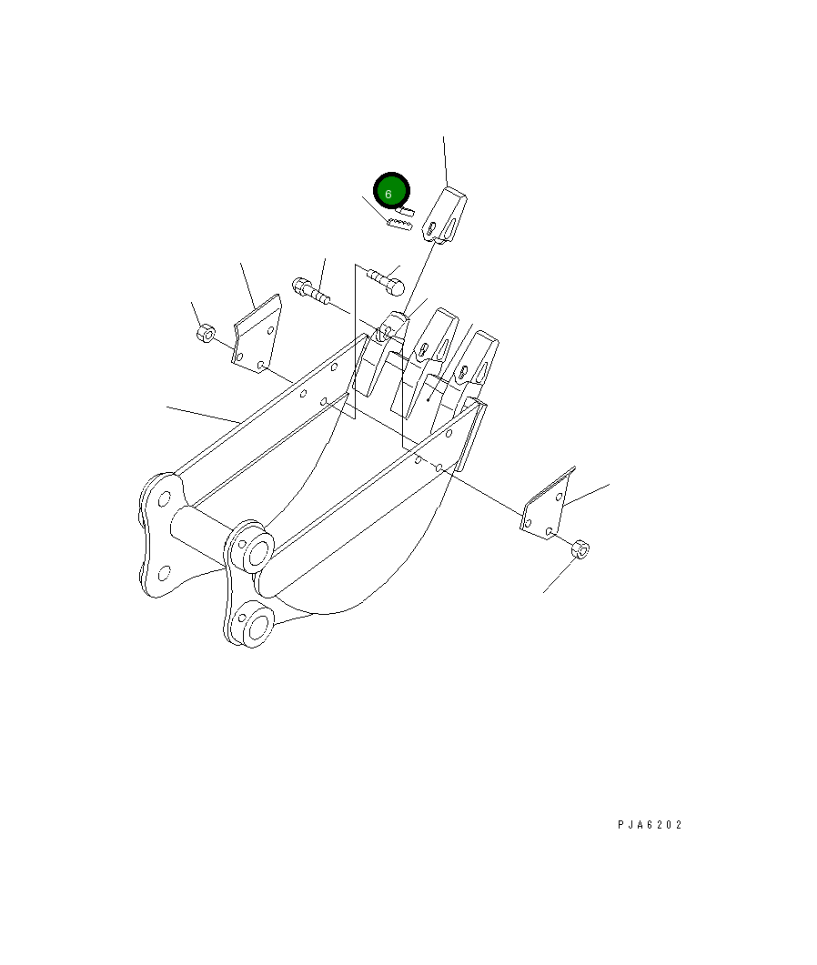 Замок 20T-70-71960 Komatsu