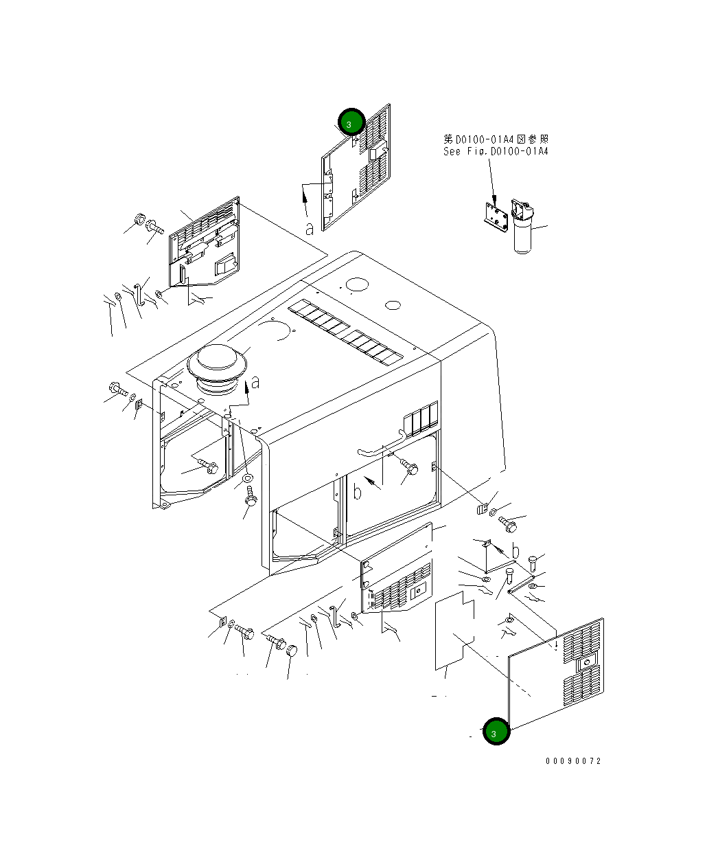 Дверь 421-54-11961 Komatsu