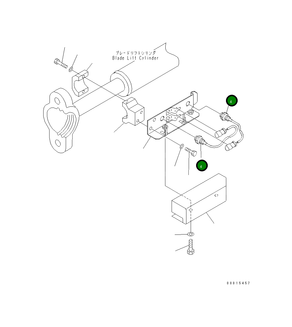 Датчик 23F-843-3530 Komatsu
