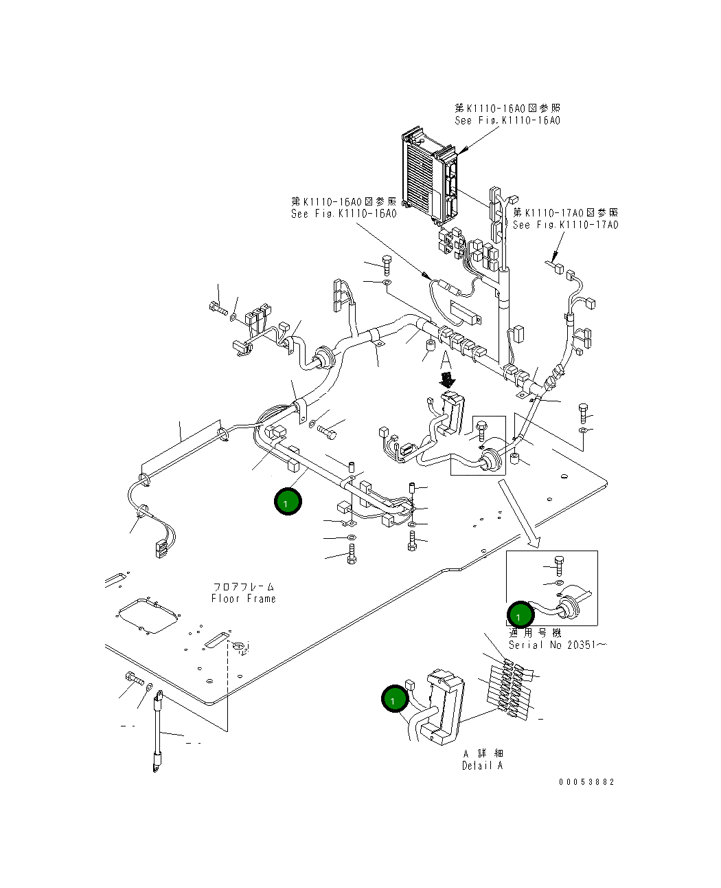 Жгут проводов 208-06-71510 Komatsu