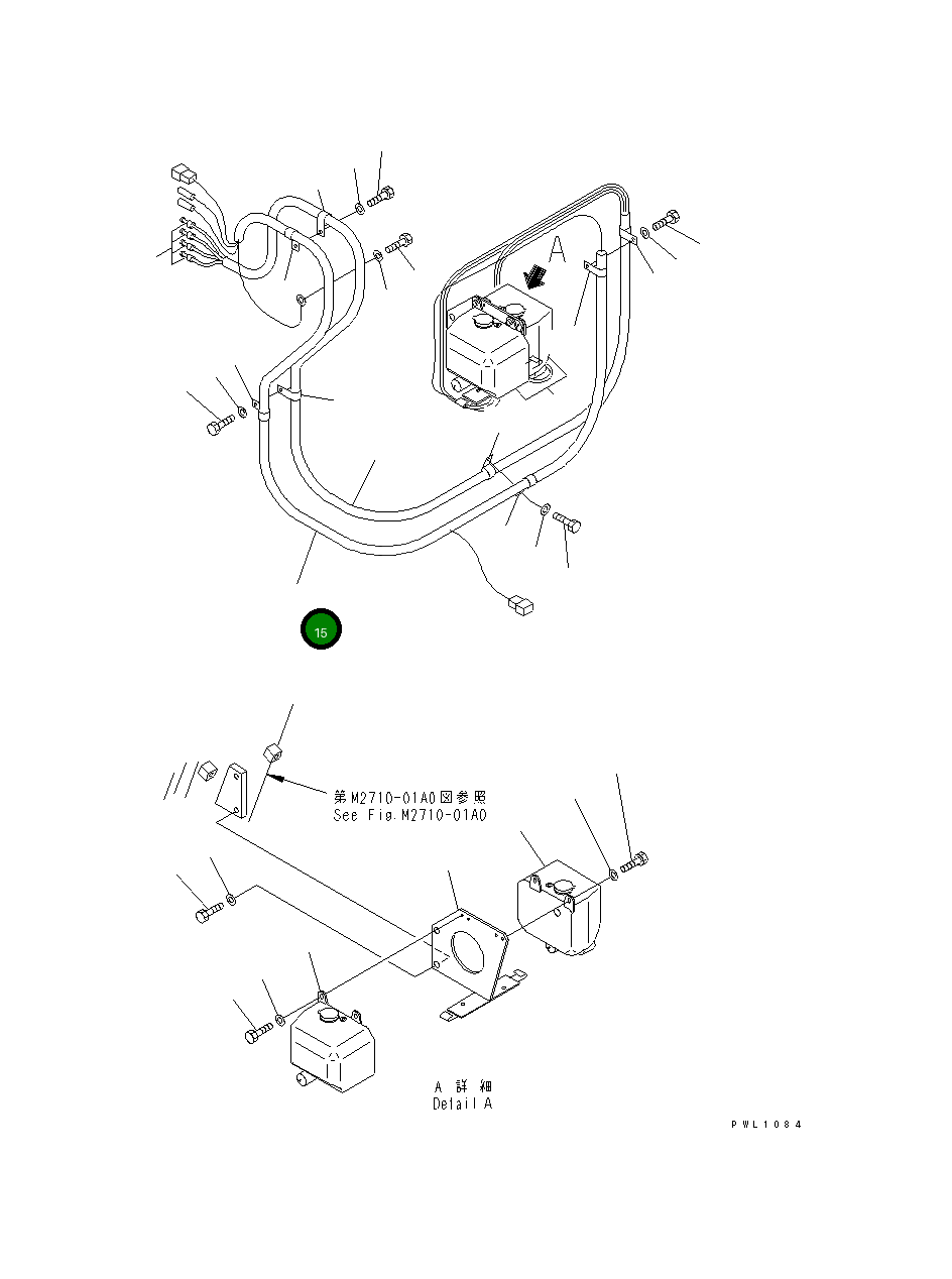 Жгут проводов 198-06-55330 Komatsu