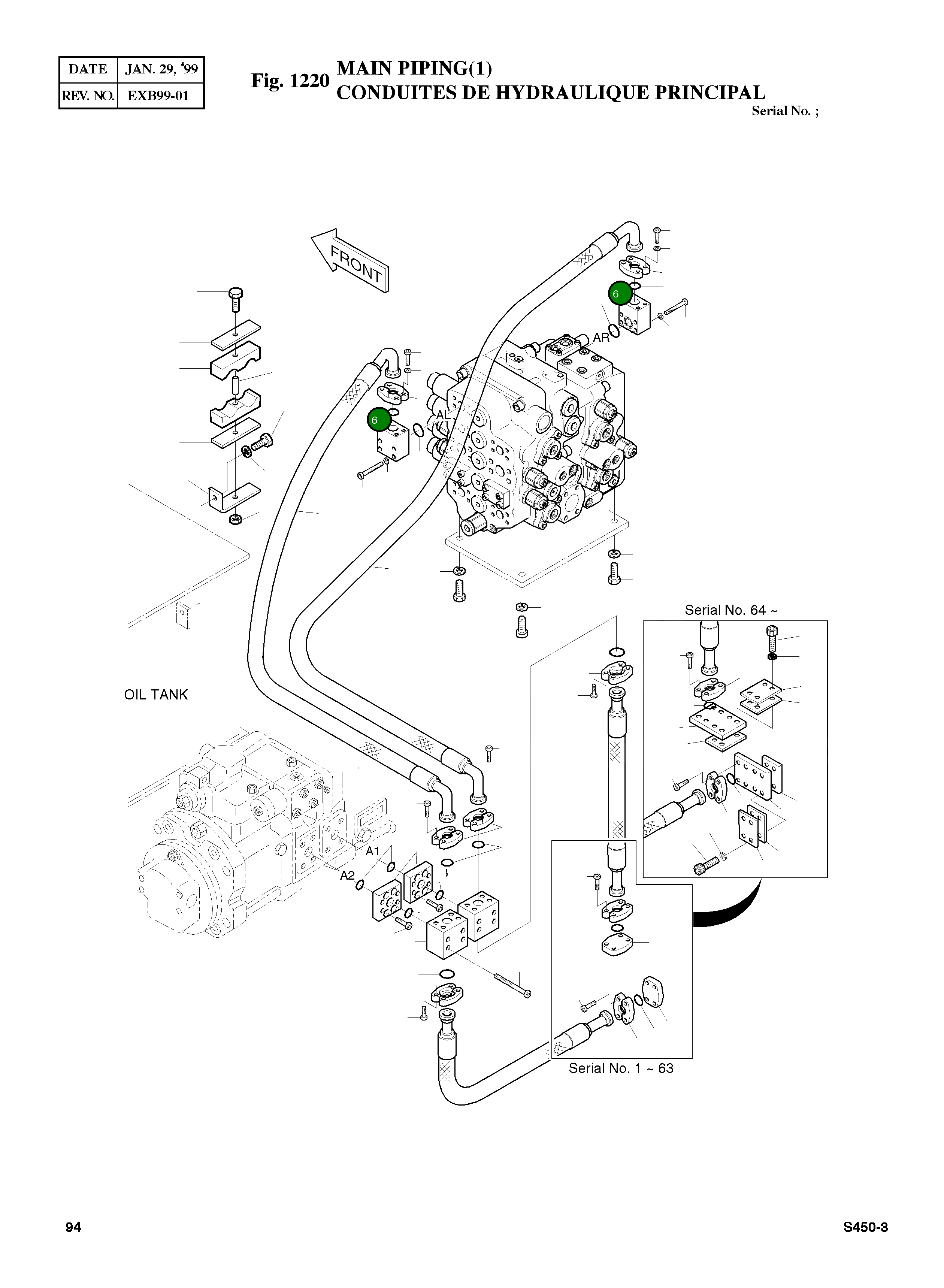 Блок-носитель оборудования, в сборе 2181-2416A Komatsu