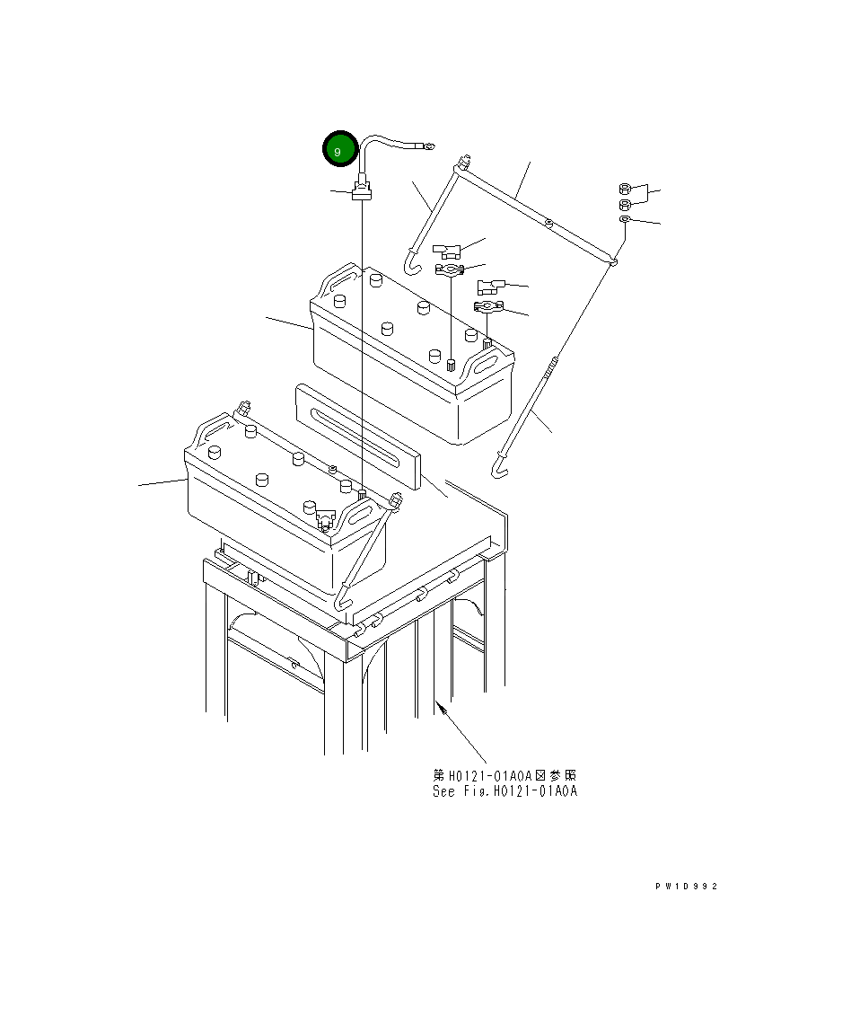 Кабель 08028-75005 Komatsu