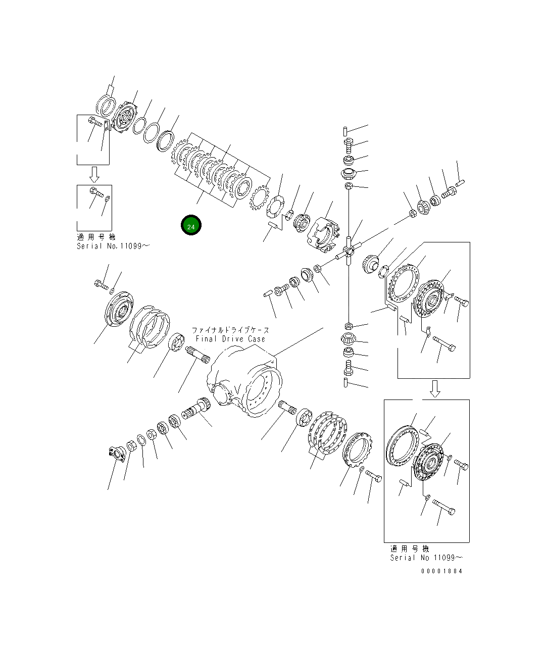 Диск 235-22-11560 Komatsu