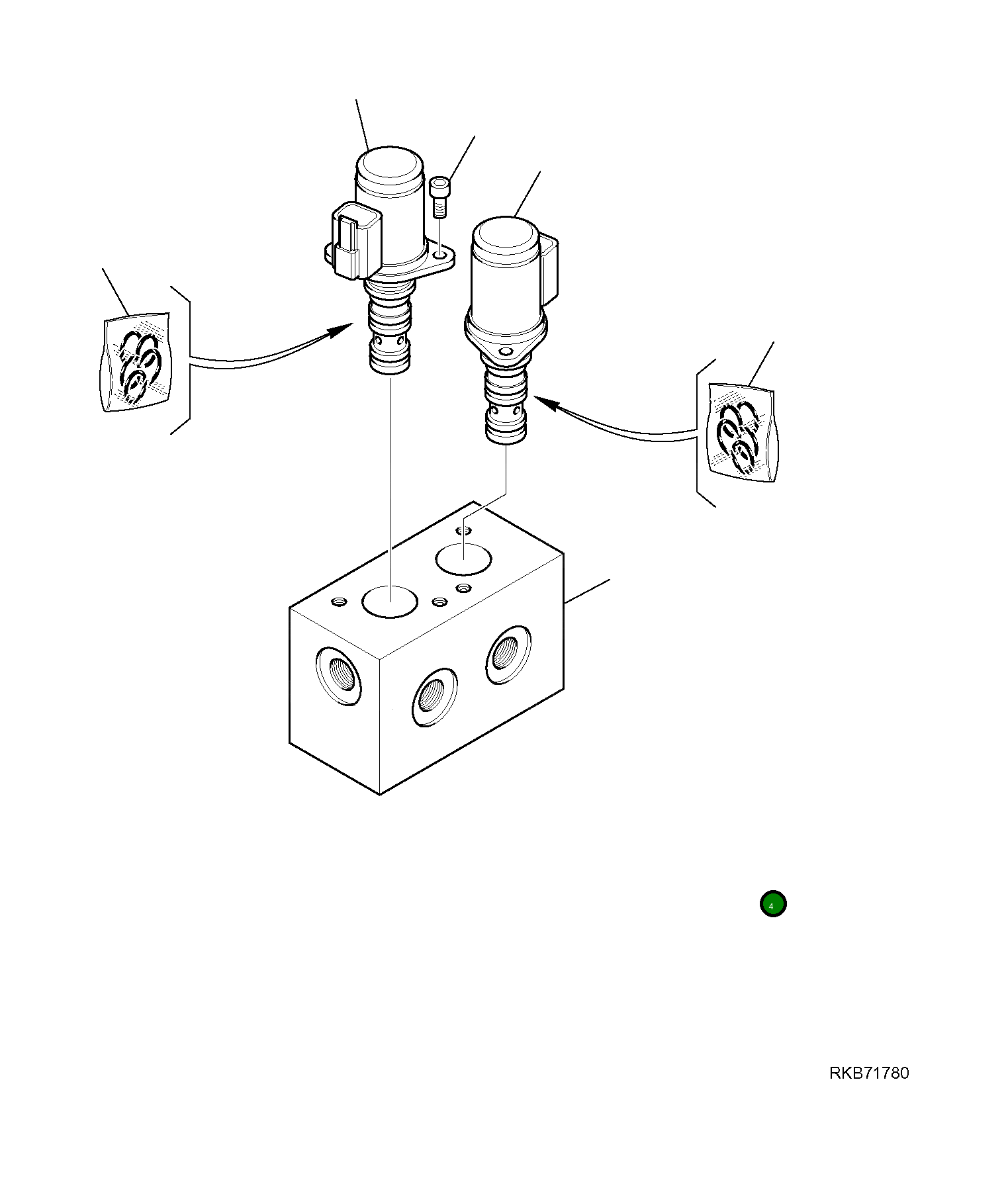 Блок 22L-09-R2Y20 Komatsu